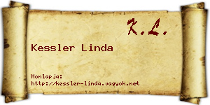Kessler Linda névjegykártya